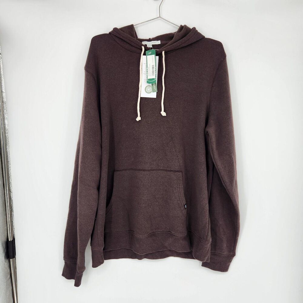 Threads 4 Thought Brown Large Rory 2.0 Fleece Hoodie‎ NWT